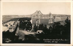 Cantilever and East Bay Span San Francisco Bay Bridge Postcard