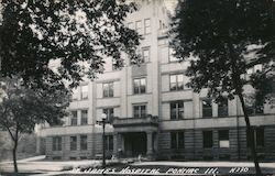 Exterior of St. James Hospital Pontiac, IL Postcard Postcard Postcard