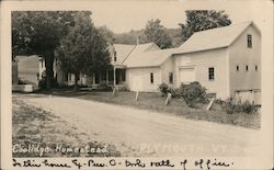 Coolidge Homestead Plymouth, VT Postcard Postcard Postcard