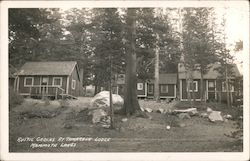 Rustic Cabins at Tamarack Lodge Postcard