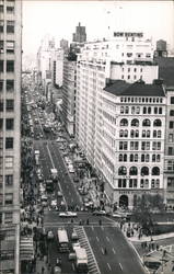 View of city street and buidlings New York, NY Postcard Postcard Postcard