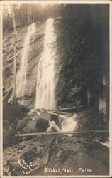 Bridal Veil Falls Gold Bar, WA Postcard Postcard Postcard