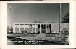 Brown County Court House Ainsworth, NE Postcard Postcard Postcard