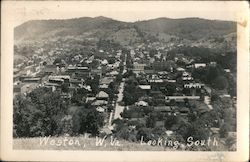 Looking South Weston, WV Postcard Postcard Postcard