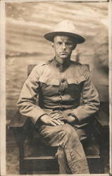 Soldier in uniform Postcard