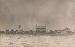 Rare: Houses on beach, Flagpole Fort Dade Egmont Key Postcard