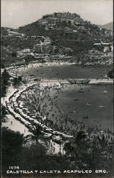 Aerial View of Caletilla Y Caleta Postcard