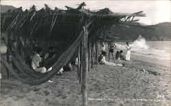 Hammocks on Pie de la Cuesta Beach Postcard