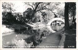 The San Antonio River in the Heart of the City Texas Postcard Postcard Postcard