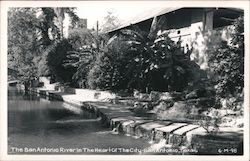 The San Antonio River Texas Postcard Postcard Postcard