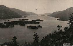 Lake George from Shelving Rock Mt. Postcard