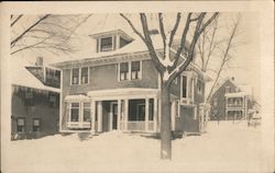 Riverview Winter Home Postcard