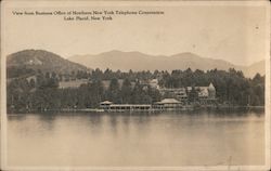 View from Business Office of Northern New York Telephone Corporation Lake Placid, NY Postcard Postcard Postcard