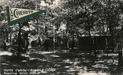 Camp Cherith North Cabins - Kimball Camp Reading, Mich. Postcard