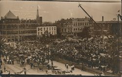 Laying Cornerstone of New Court House Peru, IN Postcard Postcard Postcard