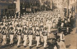 1st Battalion, US Navy Parade Key West, FL Postcard Postcard Postcard