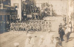 Key West Guards Parade Postcard