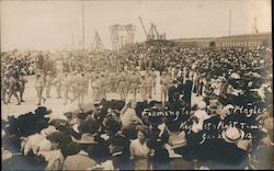 Parade to welcome first train January 22, 1912  Henry Flagler Key West, FL Postcard Postcard Postcard