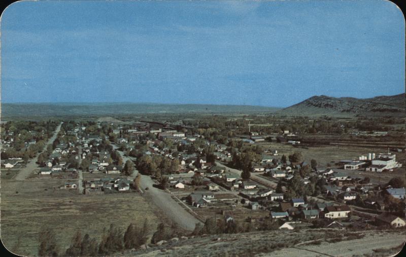 Panorama of Town Evanston Wyoming