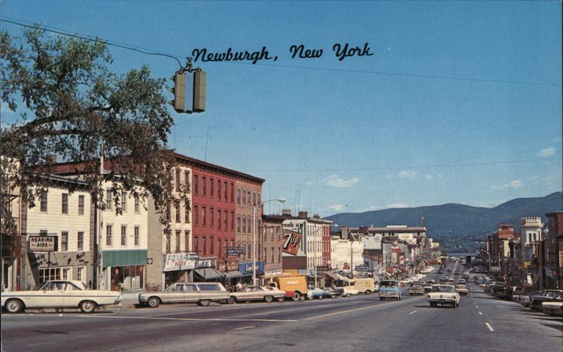 Part of the Broadway Business District, Orange County Newburgh New York