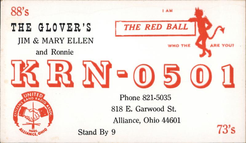Radio Callsign KRN-0501 - The Glover's Alliance Ohio