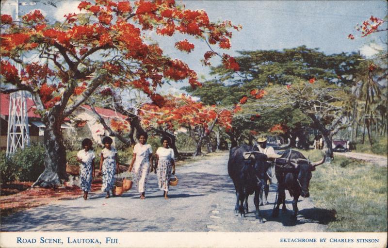 Road Scene Lautoka Fiji South Pacific