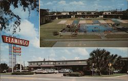 The Flamingo-Frontier Motor Hotel McAllen, TX Postcard Postcard Postcard