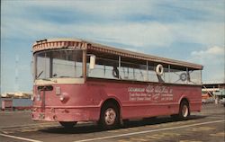 The Pink Admiral's Barge Bus Postcard