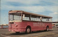 The Pink Admiral's Barge Bus Postcard