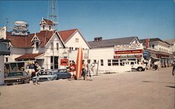 Boardwalk at Caroline Street in Ocean City, Maryland Postcard