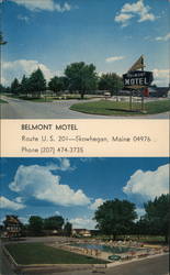 Belmont Motel Skowhegan, ME Postcard Postcard Postcard