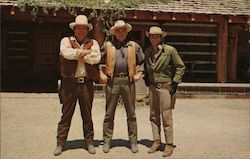 Ben, Hoss and Little John Ponderosa Ranch Postcard