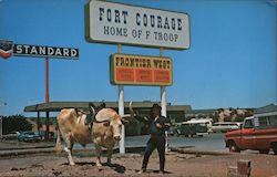 Fort Courage - Home of the "F Troop" Movie and Television Advertising Postcard Postcard Postcard