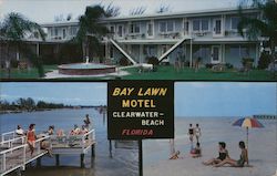 Bay Lawn Motel Postcard