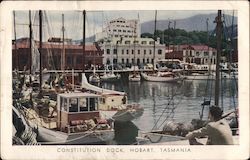 Constitution Dock Hobart, Australia Postcard Postcard Postcard