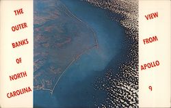 View of The Outer Banks of North Carolina from Apollo 9 Rodanthe, NC Postcard Postcard Postcard