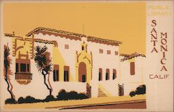 Public Library Serigraph Postcard