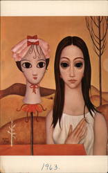 Margaret Keane "Living Doll" Postcard