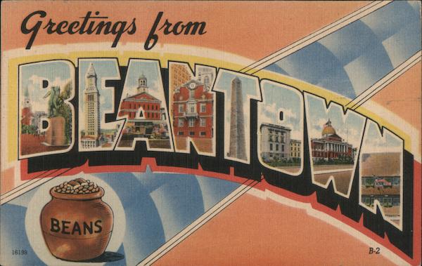 Greetings from Beantown Boston Massachusetts