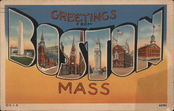 Greetings from Boston Massachusetts