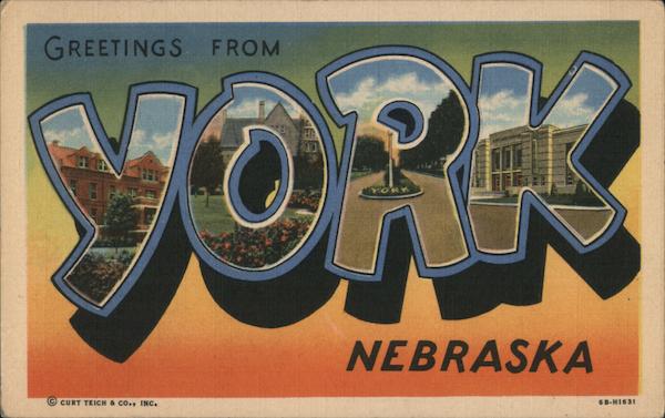 Greetings from York Nebraska