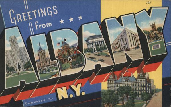Greetings from Albany New York