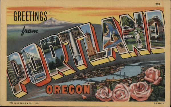 Greetings from Portland Oregon