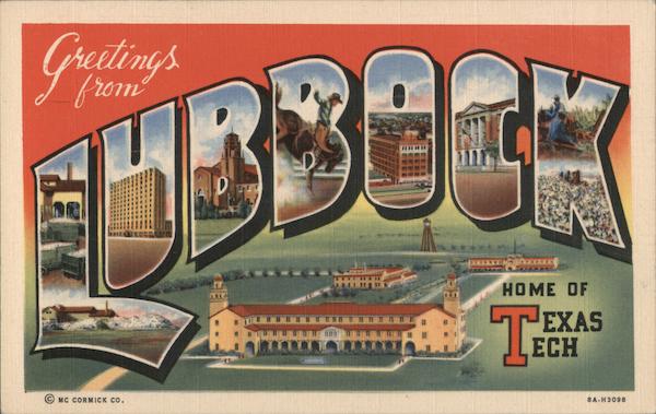 Greetings from Lubbock Texas