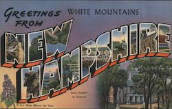 Greetings from White Mountains Postcard