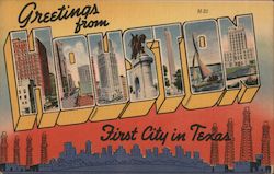 Greetings from Houston Postcard