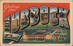 Greetings from Lubbock Postcard