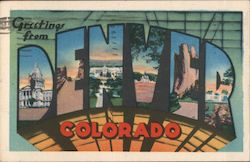 Greetings from Denver Postcard