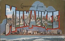 Greetings from Milwaukee Postcard