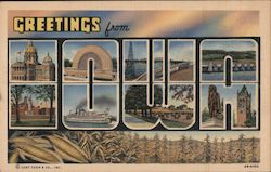 Greetings from Iowa Postcard